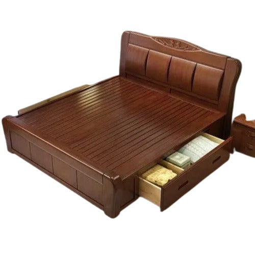 Wooden Bed (6.25 X 5 feet) Furniture on Rent - Rentux
