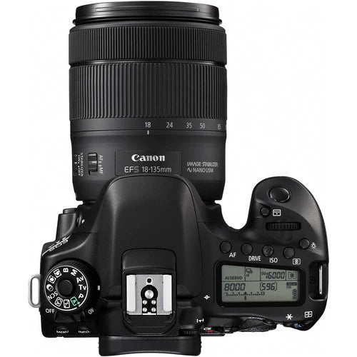 Rent Canon EOS 80D DSLR Camera with 18-135mm Nano USM Lens