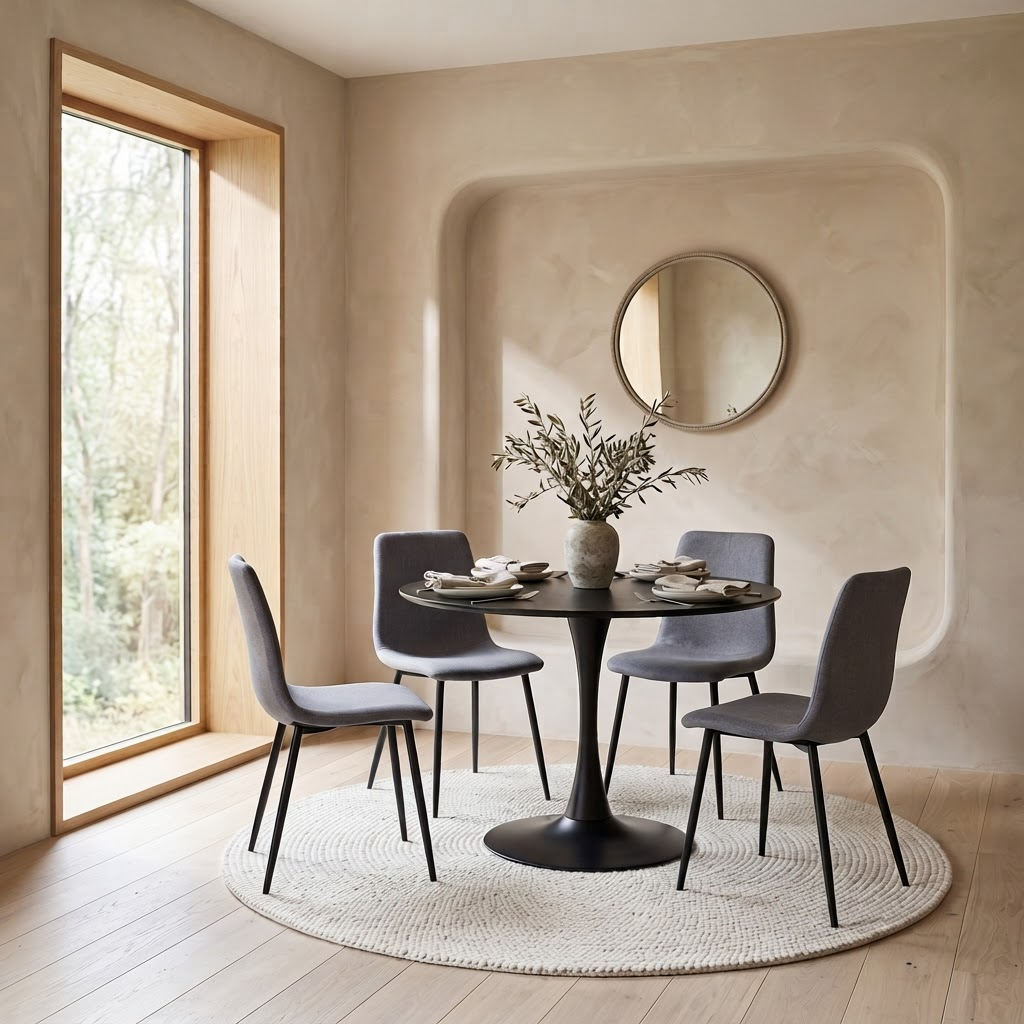 Weave 4 Seater Dining Set Furniture on Rent - Rentux