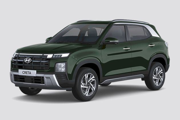 Hyundai Creta With Sunroof (Automatic Transmission) Car on Rent - Rentux