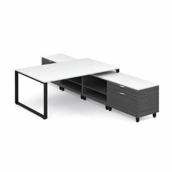 Alaska 2 Seater Workstation with Storage Furniture on Rent - Rentux