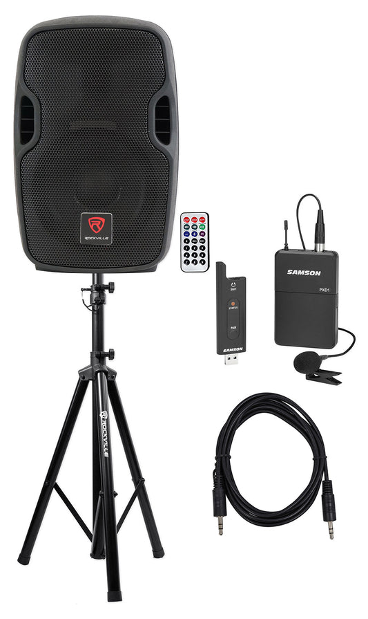 PA System - 2 Speakers with mic AV Equipment on Rent - Rentux