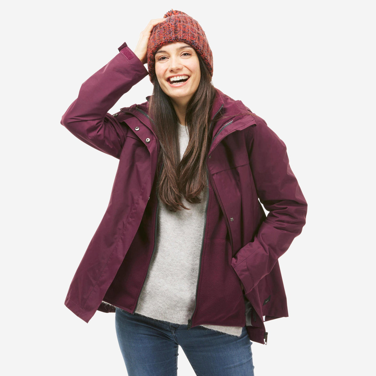 Women Jacket 3x1 - 0 Degree Celsius Trekking Gear on Rent - Rentux