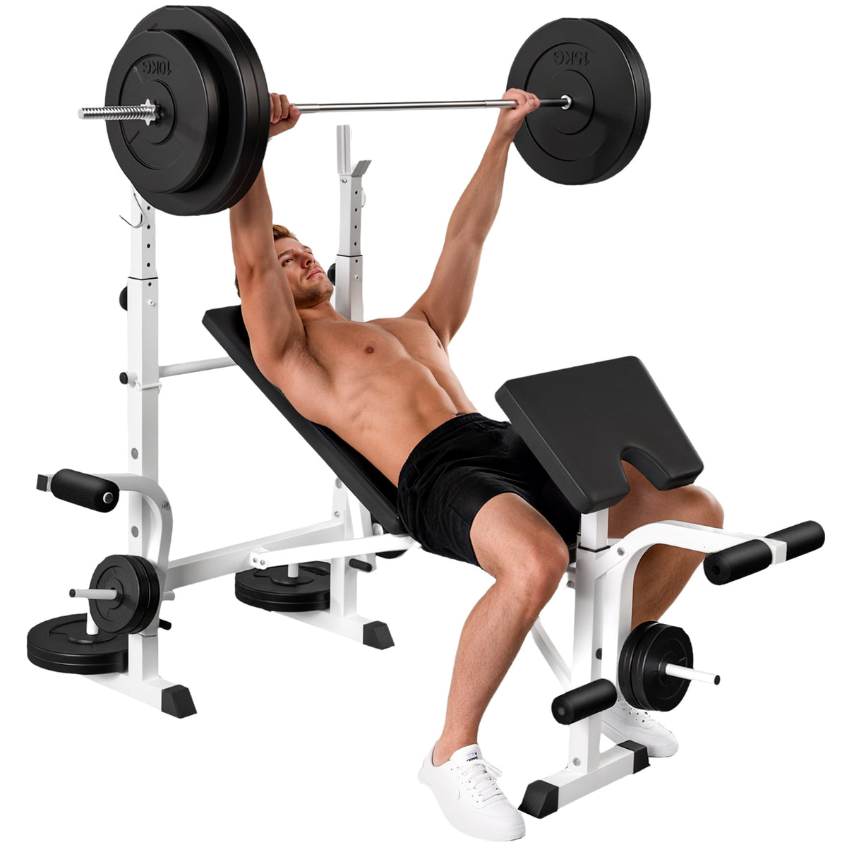 Adjustable Bench With Rod Holder Fitness Equipment on Rent - Rentux