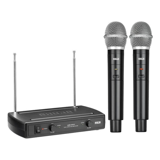 Ahuja Dual Hand Wireless Microphone Awm-495v2 AV Equipment on Rent - Rentux