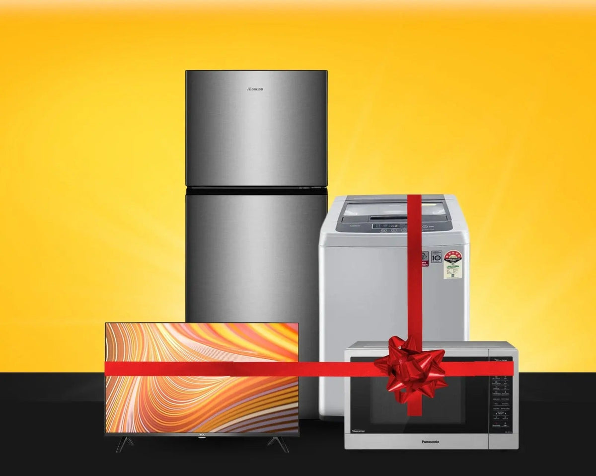 Single Door Fridge & Fully Automatic Washing Machine Appliance on Rent - Rentux