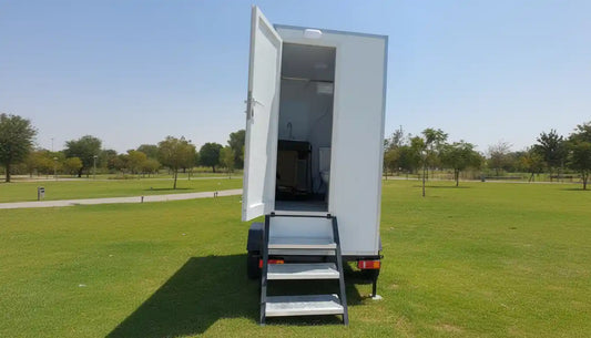 Luxury Class Series Mobile Washroom on Rent - Rentux