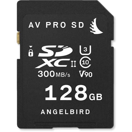 Angelbird 128GB V90 UHS-II AV Pro 300MB/s SD Card rental product image