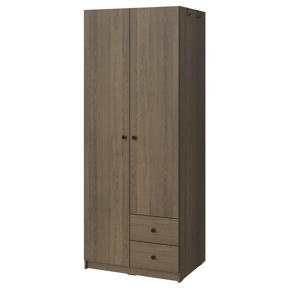 Double Door Wooden Wardrobe Furniture on Rent - Rentux