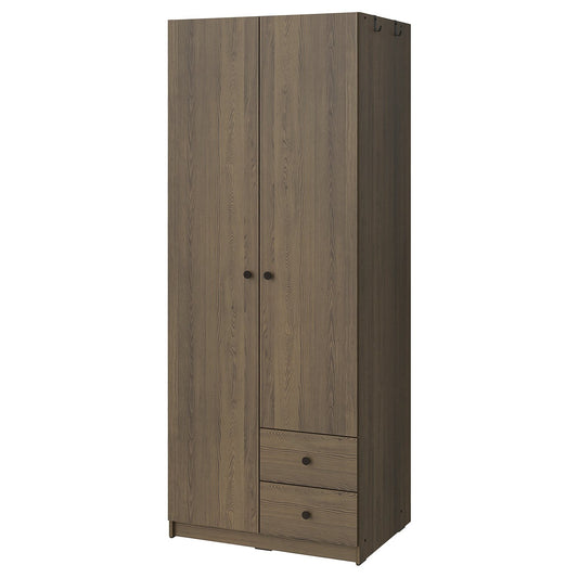 Double Door Wooden Wardrobe Furniture on Rent - Rentux