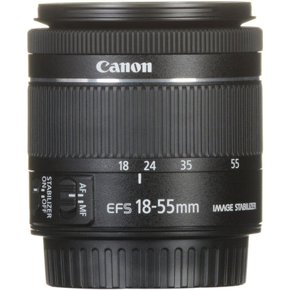 Canon EF-S 18-55mm f/4-5.6 IS STM Lens on Rent