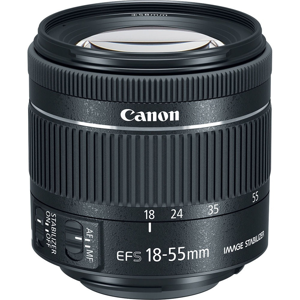 Canon EF-S 18-55mm f/4-5.6 IS STM Lens on Rent