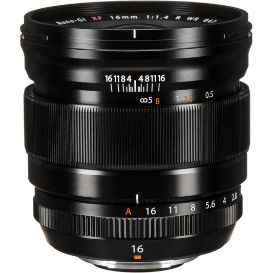 Fujinon XF 16mm f/1.4 R WR Lens on Rent