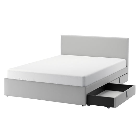 Double Bed With Storage Furniture on Rent - Rentux