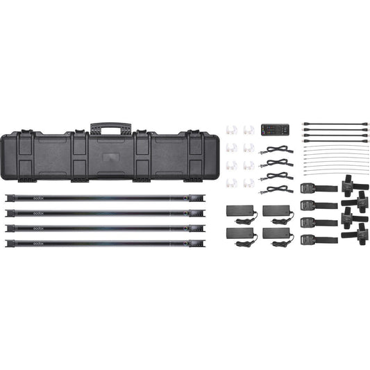 Godox TL120-K4 RGB Tubelight Four-Light Kit on Rent