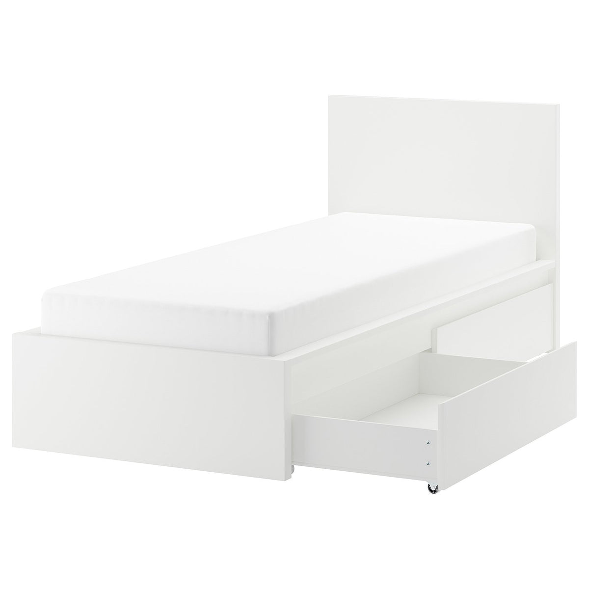 Single Bed With Storage & Mattress Furniture on Rent - Rentux