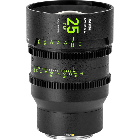 Nisi Athena Prime 25mm T1.9 Full Frame Lens for Sony E Mount on Rent