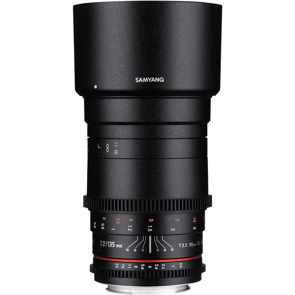 Samyang VDSLR 135mm T2.2 ED for Nikon F Lens on Rent