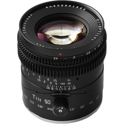TTArtisan 50mm f/1.4 Tilt for Fujifilm X APS-C Lens on Rent