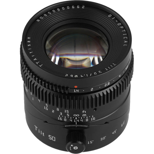 TTArtisan 50mm f/1.4 Tilt for Sony E Full Frame Lens on Rent