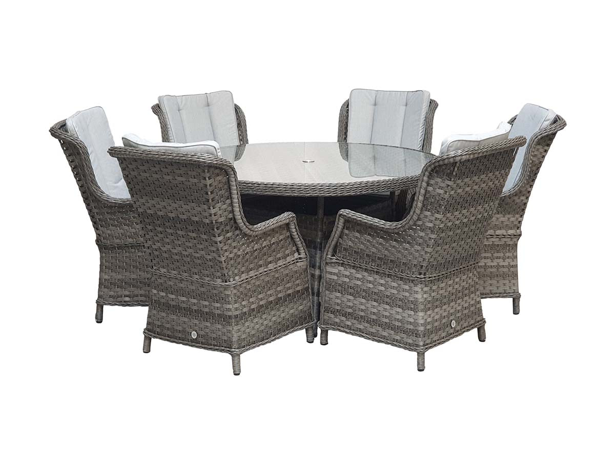 Weave 6 Seater Dining Set Furniture on Rent - Rentux