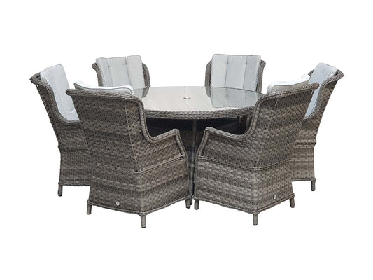Weave 6 Seater Dining Set Furniture on Rent - Rentux
